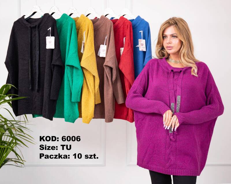 Swetry damskie Roz Standard, Mix Kolor Paczka 10 szt
